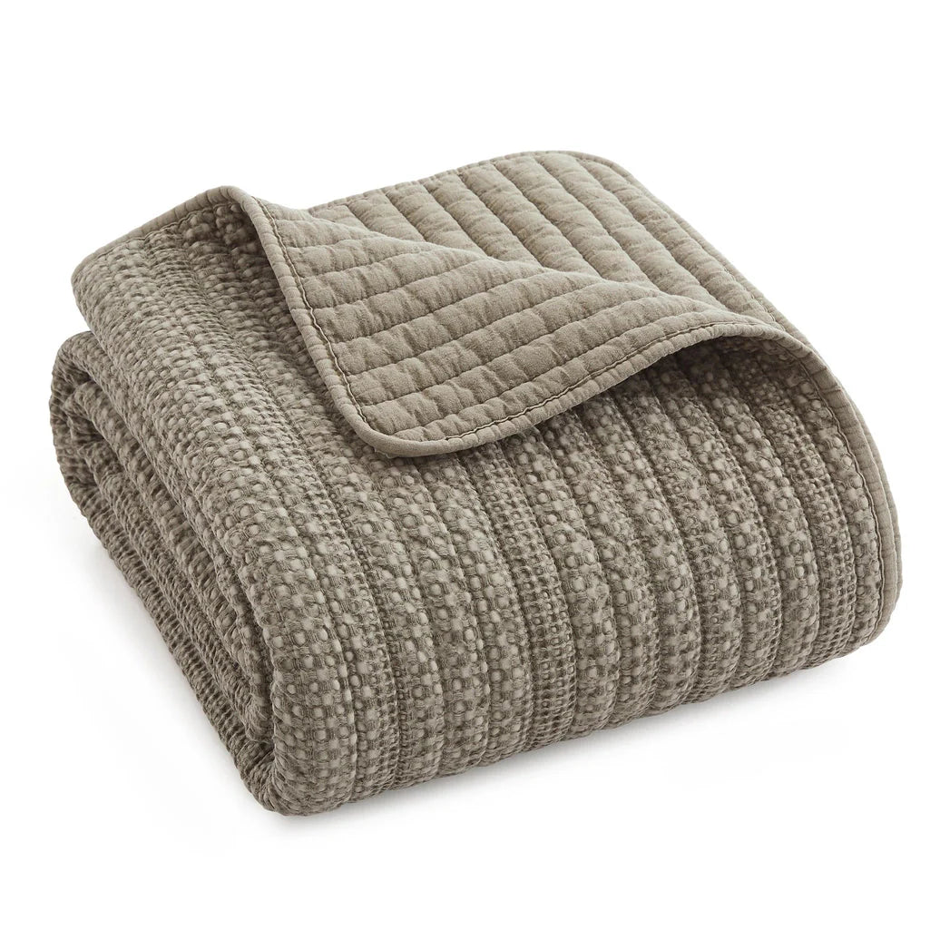 Loden Quilted Throw Blanket