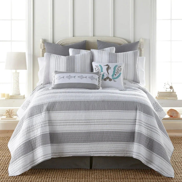 Nantucket Seahorse Pillow - Coastal Accent Pillows