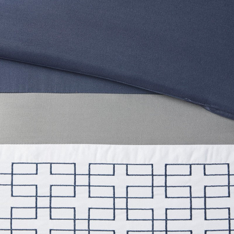 Nautical Powell 8 Piece King Nautical Comforter Set - Complete Bedding Ensemble