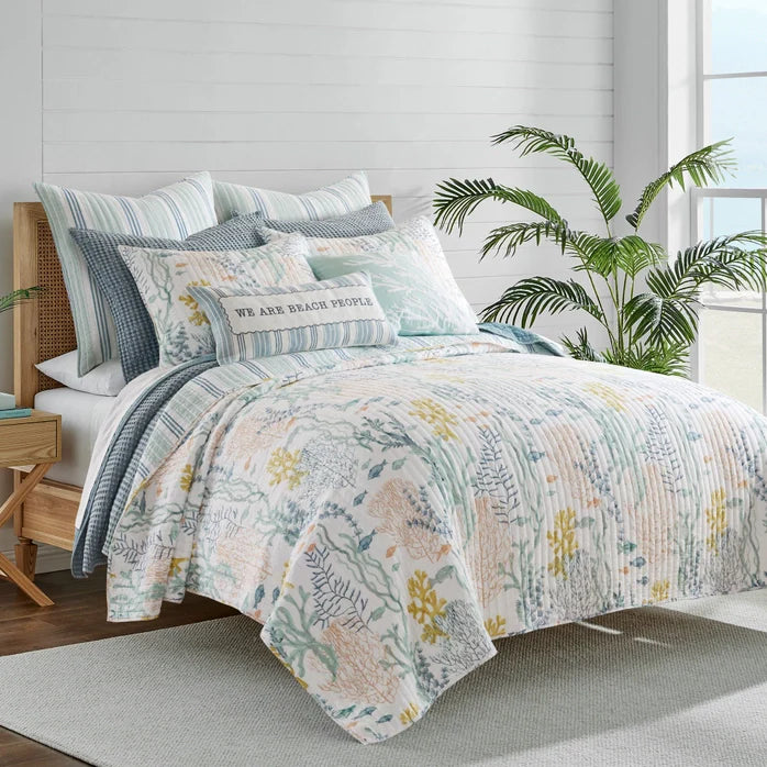 Ocean Meadow Coastal Quilt Set