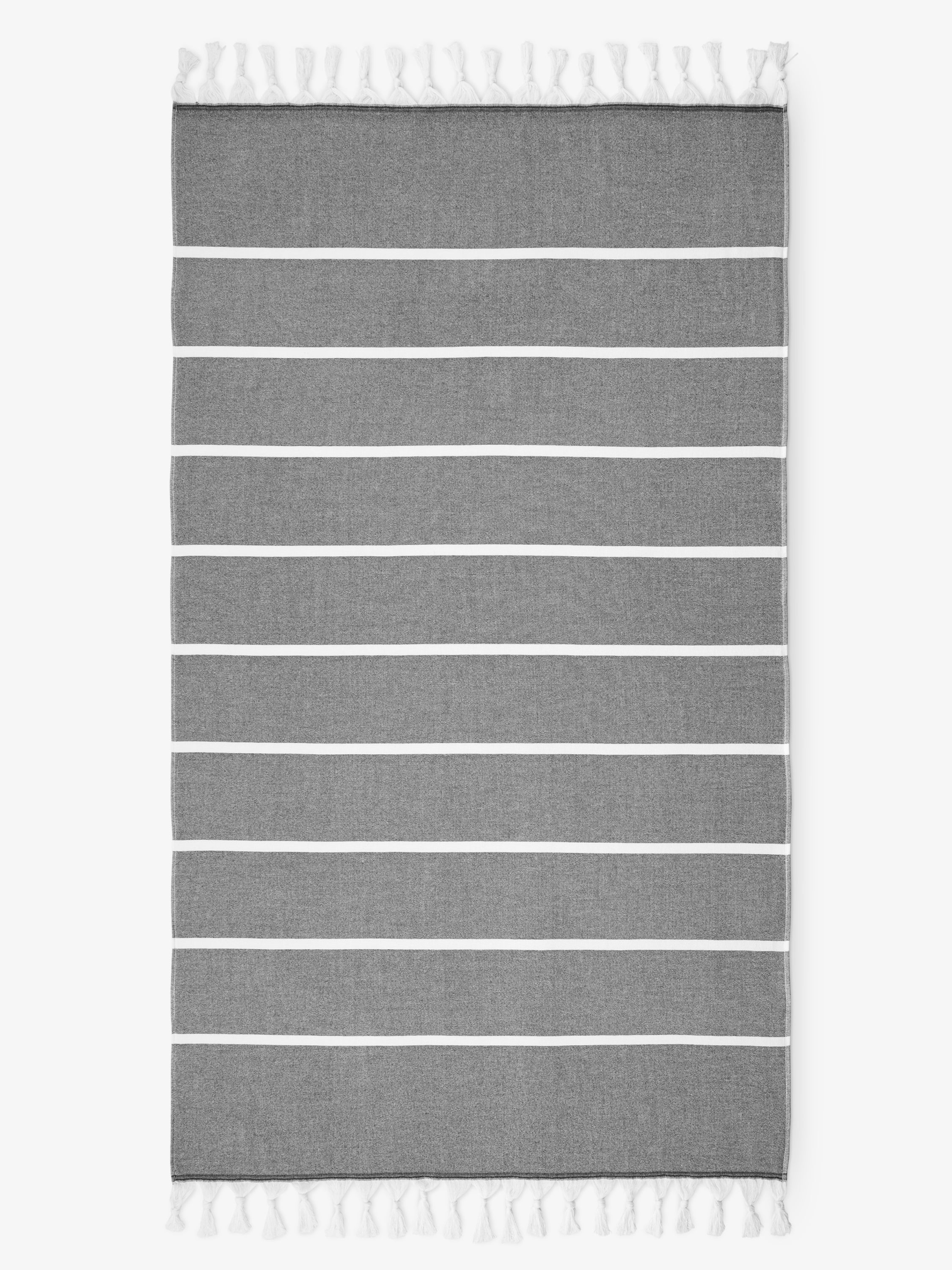 Night Charcoal Positano Turkish Towel