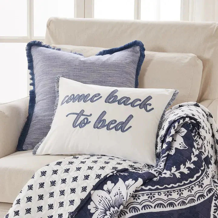 Pickford Blue Pillow - Coastal Accent Pillows