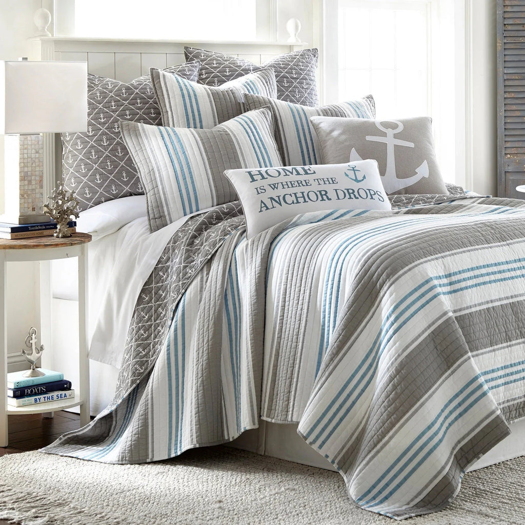 Provincetown King Sham Nautical Pillow Sham