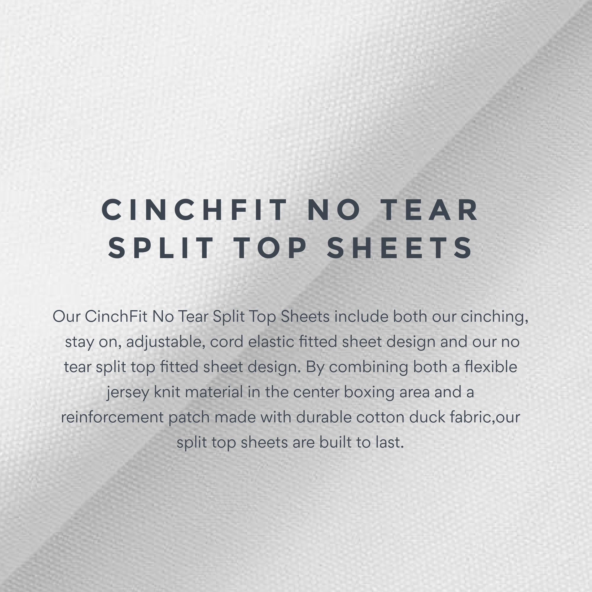 CinchFit American Made No Tear Split Top King Cotton Flannel Cord Elastic Sheets