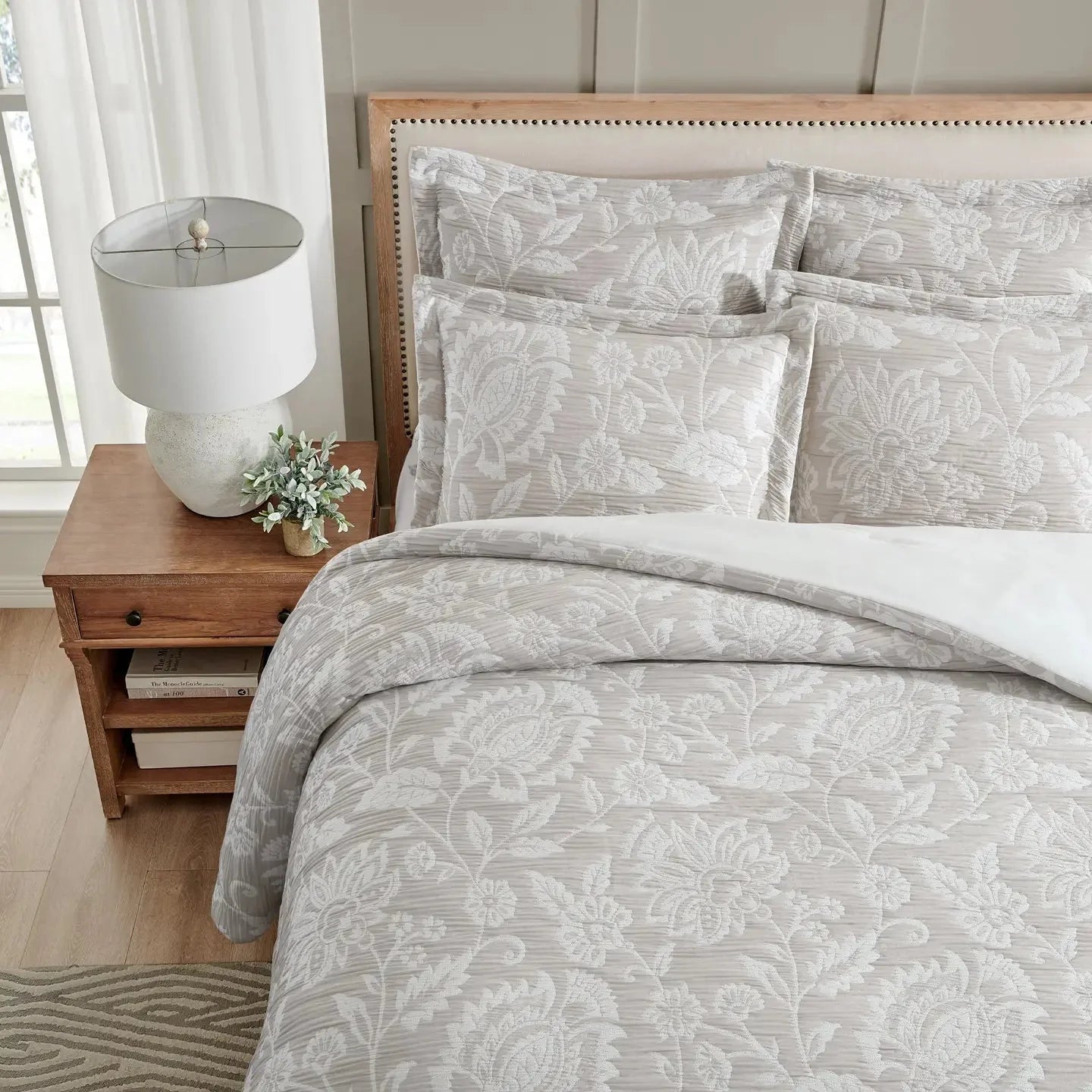 Sarrah Natural Duvet Cover Set - Quahog Bay Bedding