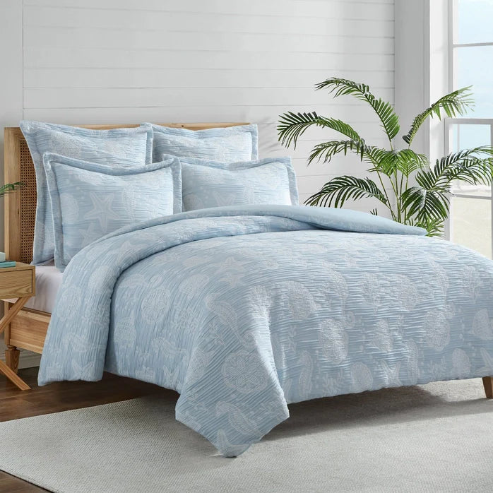 Seaside Charm Coastal Duvet Cover Set - Coastal Blue Duvet Cover Sets