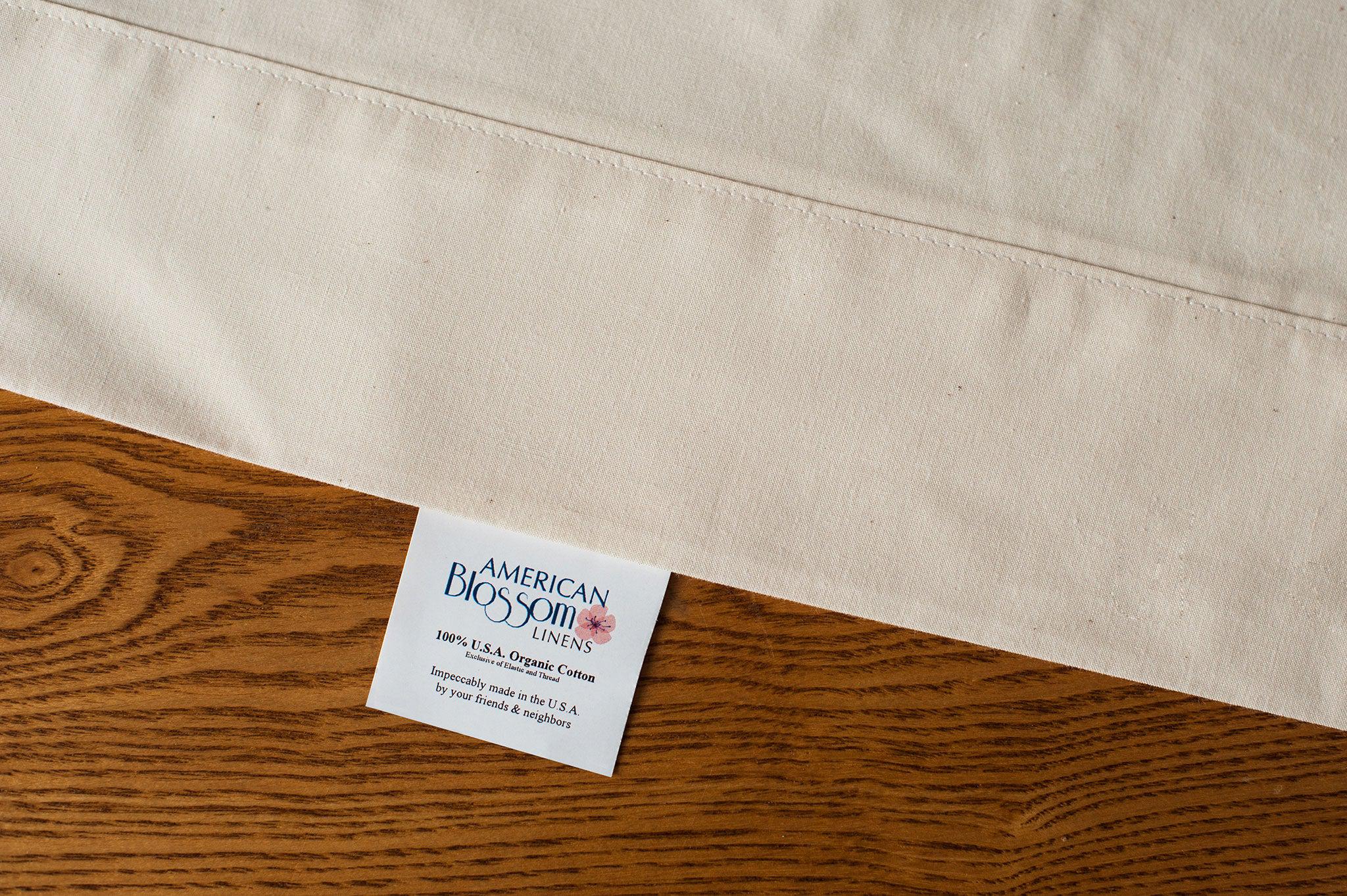 Natural Cotton Bed Pillowcases -  - American Made With USA Grown Cotton
