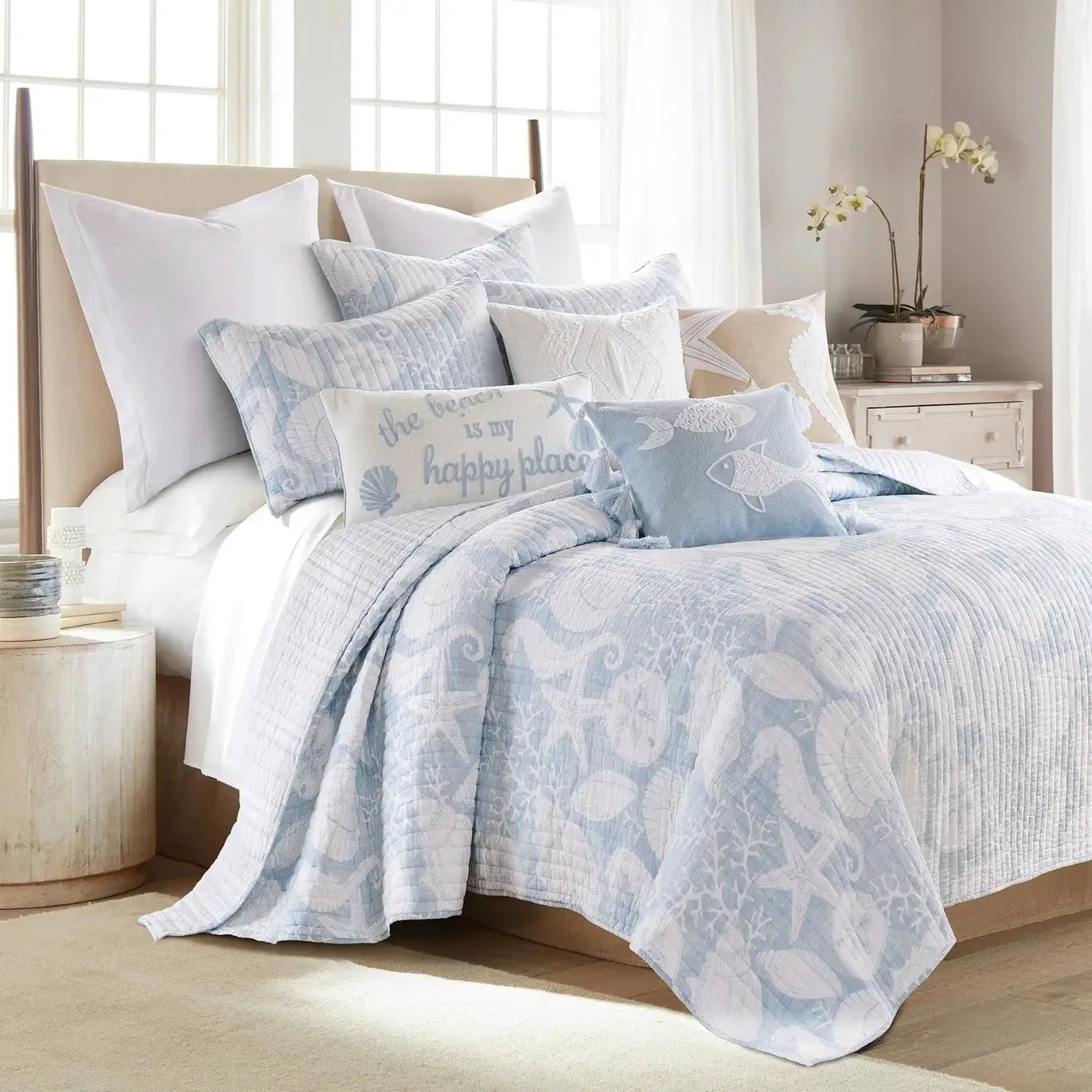 Stillwater Blue Quilt Set - Quahog Bay Bedding