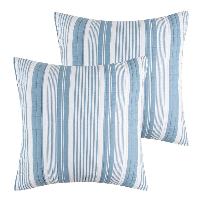 Stillwater Euro Sham Set of 2 | Coastal Shams