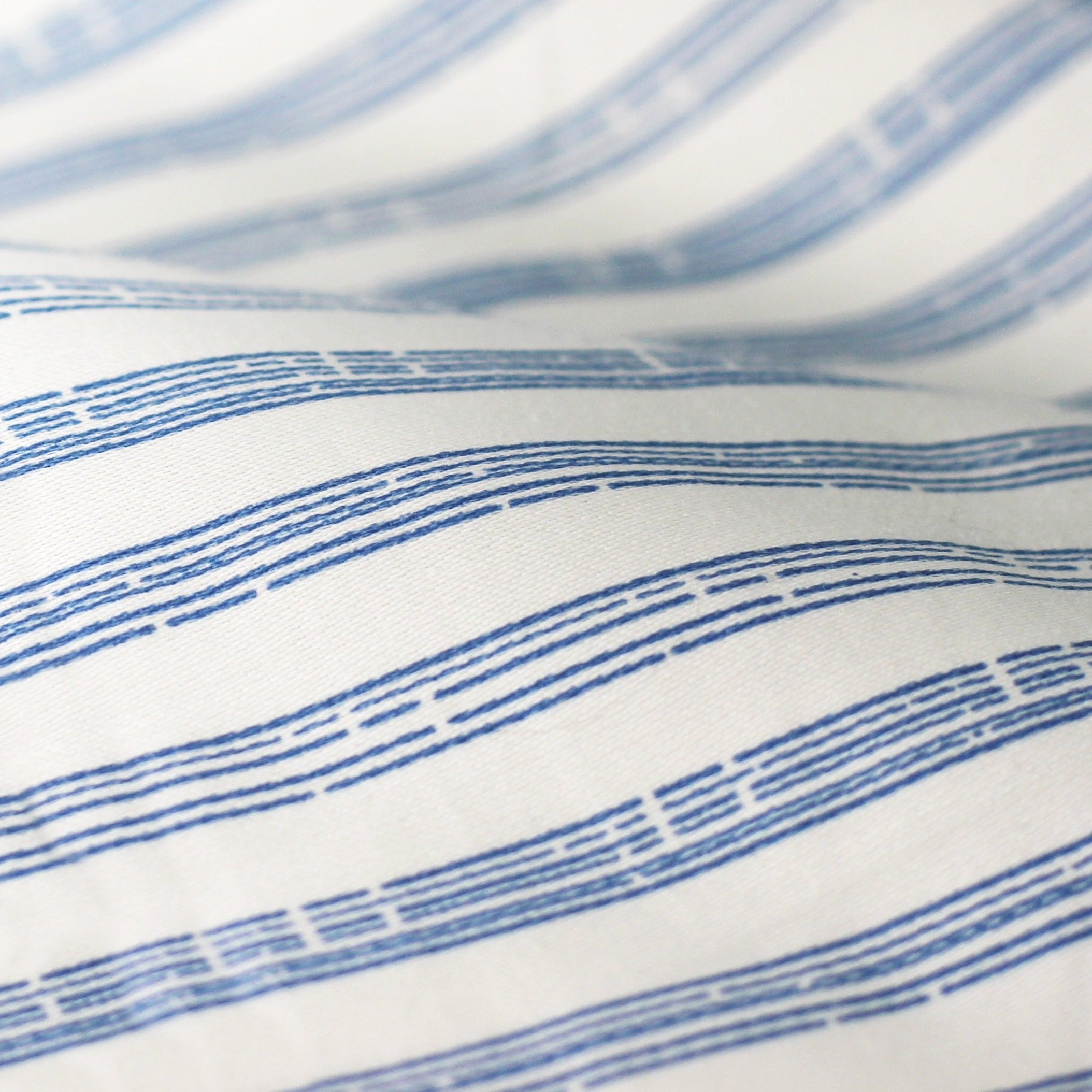 400TC Bamboo Stripe Design Duvet Set - Coastal Classic Striped Bedding