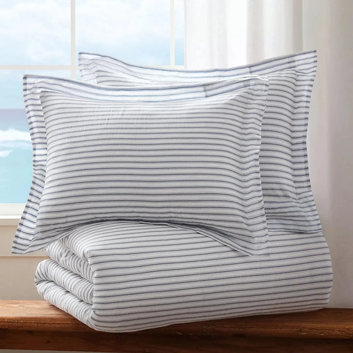 Tobago Stripe Comforter Set Coastal Bedding Set