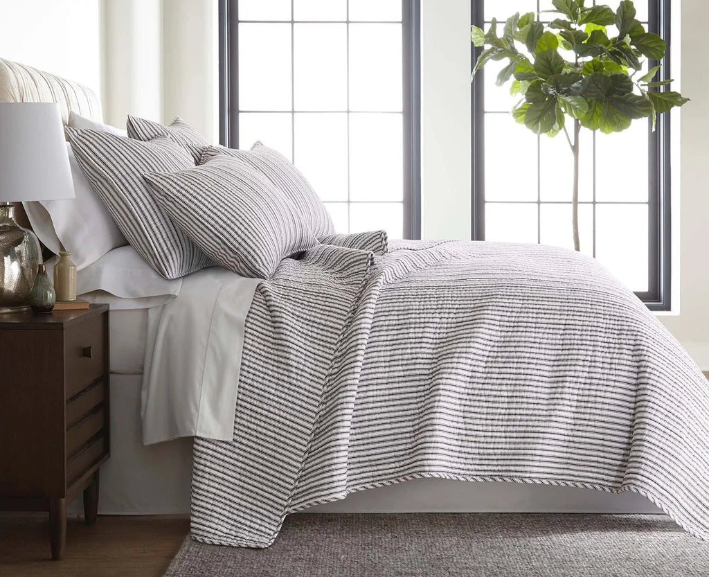 Tobago Stripe Reversible Quilt Set Nautical Bedding Set
