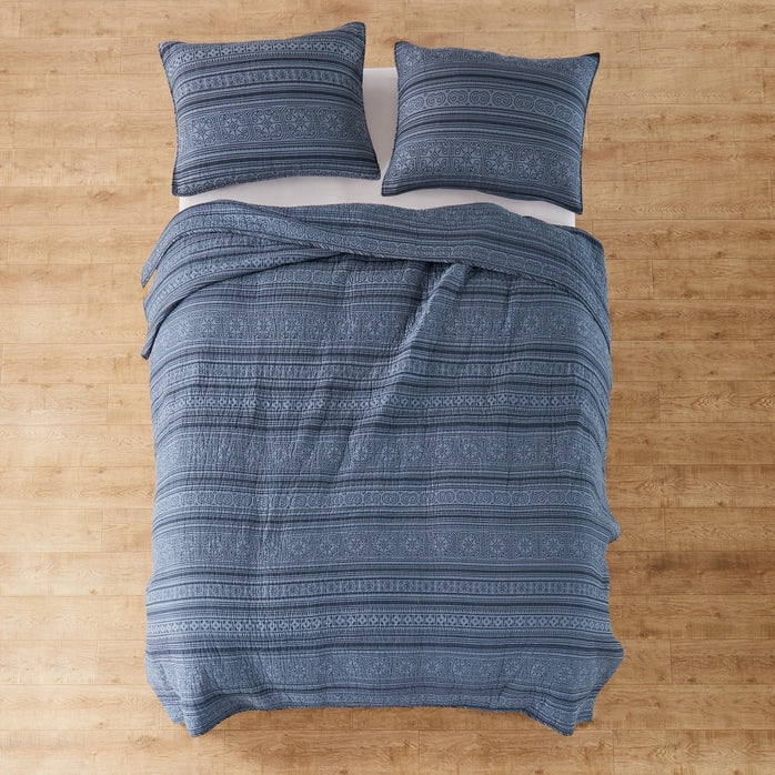 Tolteca Nautical Indigo Quilt Set - Nautical Themed Quilt Set