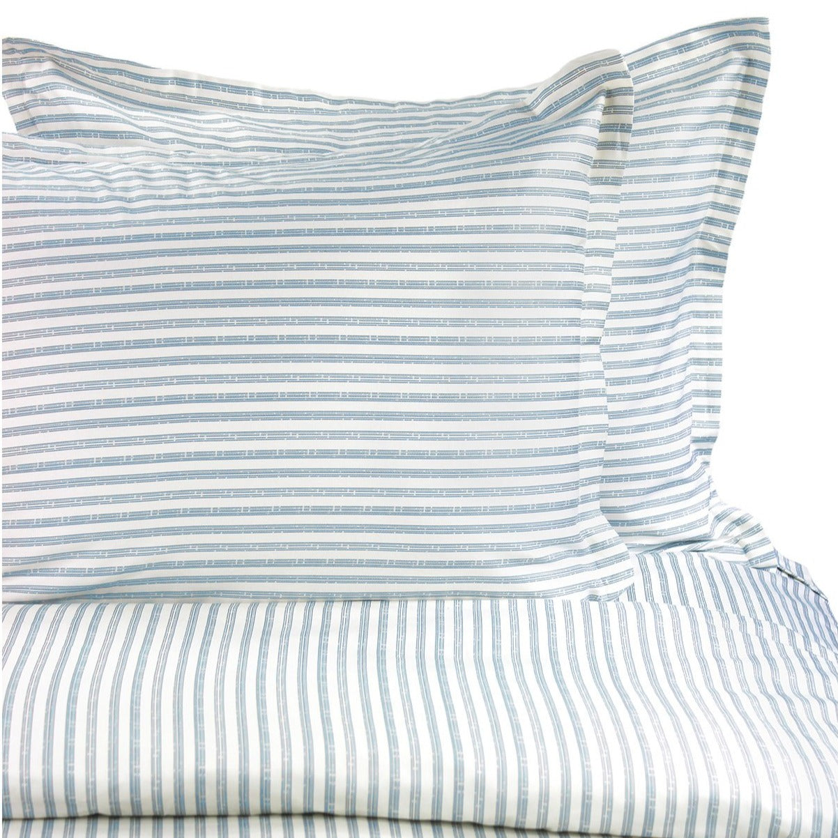 400TC Bamboo Stripe Design Duvet Set - Coastal Classic Striped Bedding