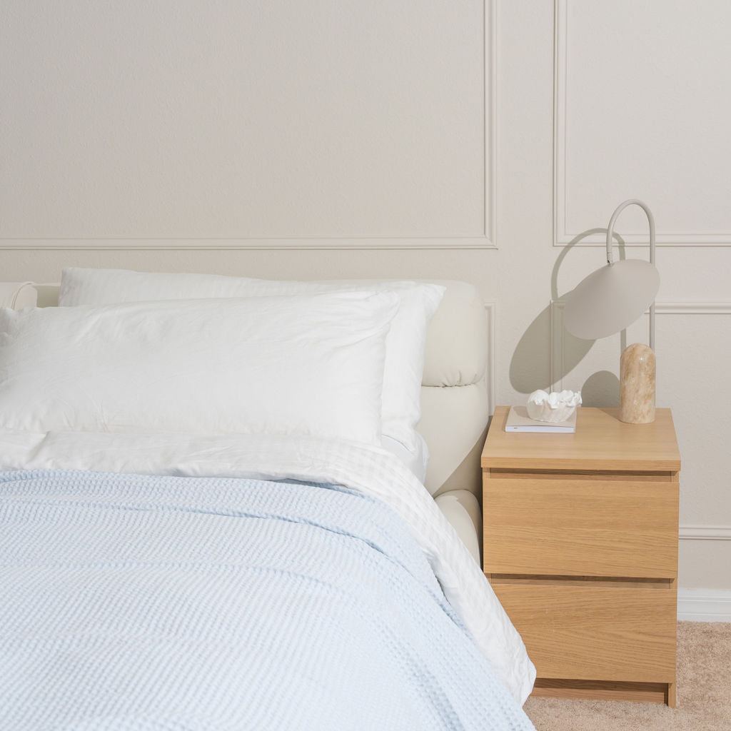 100% Pure Cotton Waffle Weave Blanket - Organic Blankets