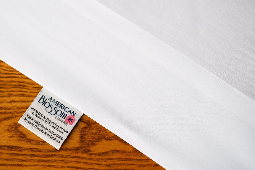 Natural Cotton Bed Pillowcases -  - American Made With USA Grown Cotton