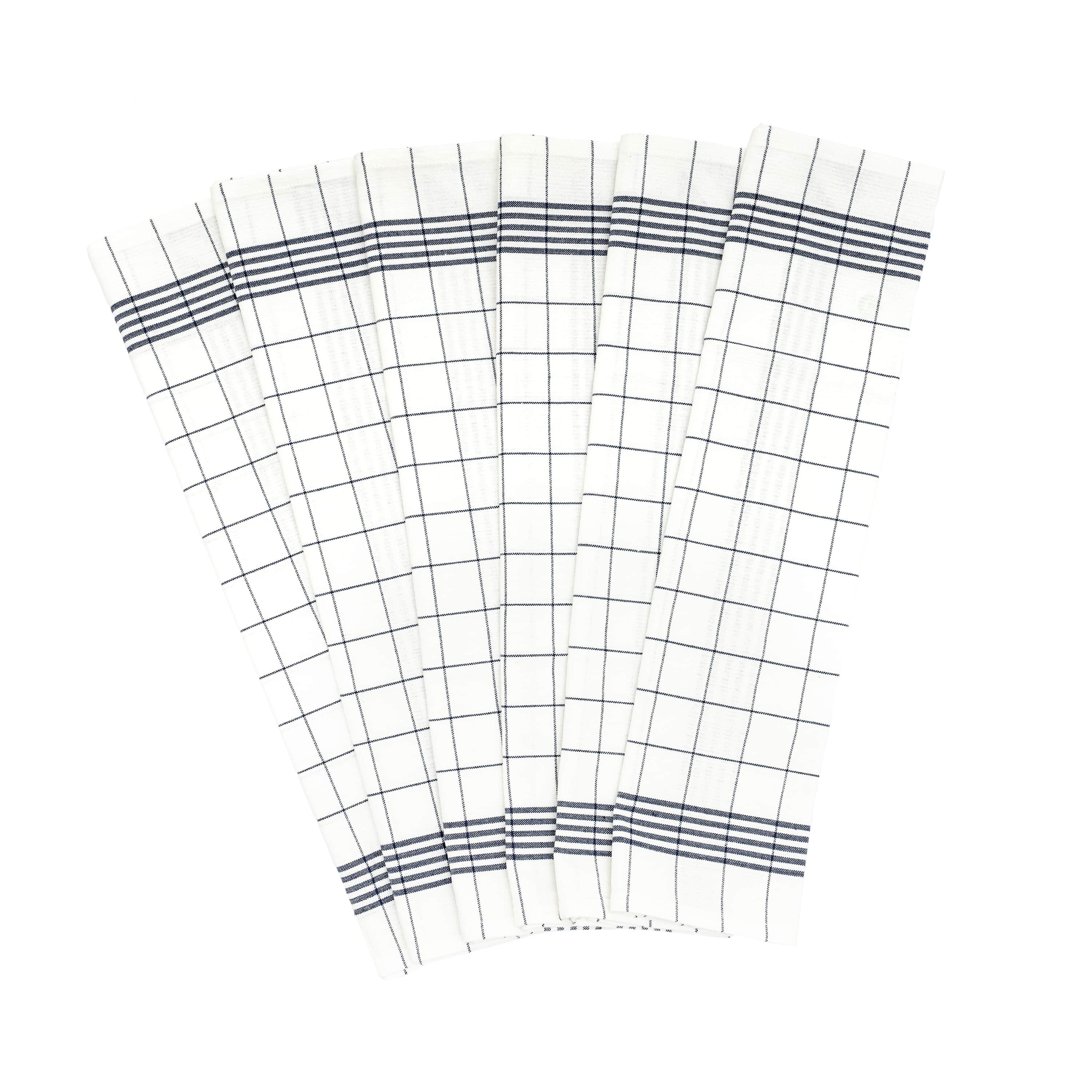 Windowpane Kitchen Towels - Quahog Bay Bedding