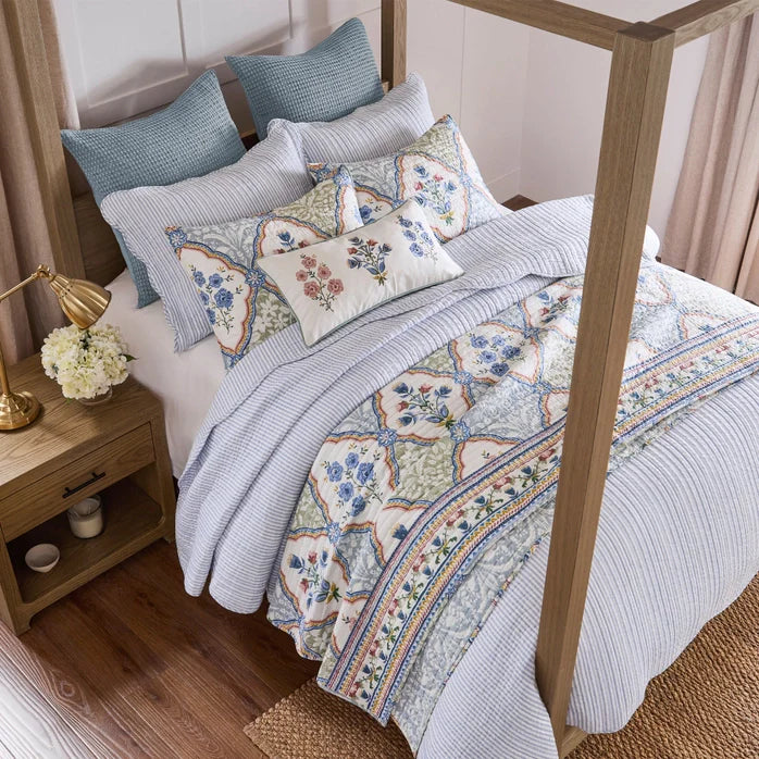 Complete 8PC Zoey Coastal Bedding Ensemble