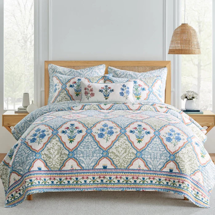 Complete 8PC Zoey Coastal Bedding Ensemble