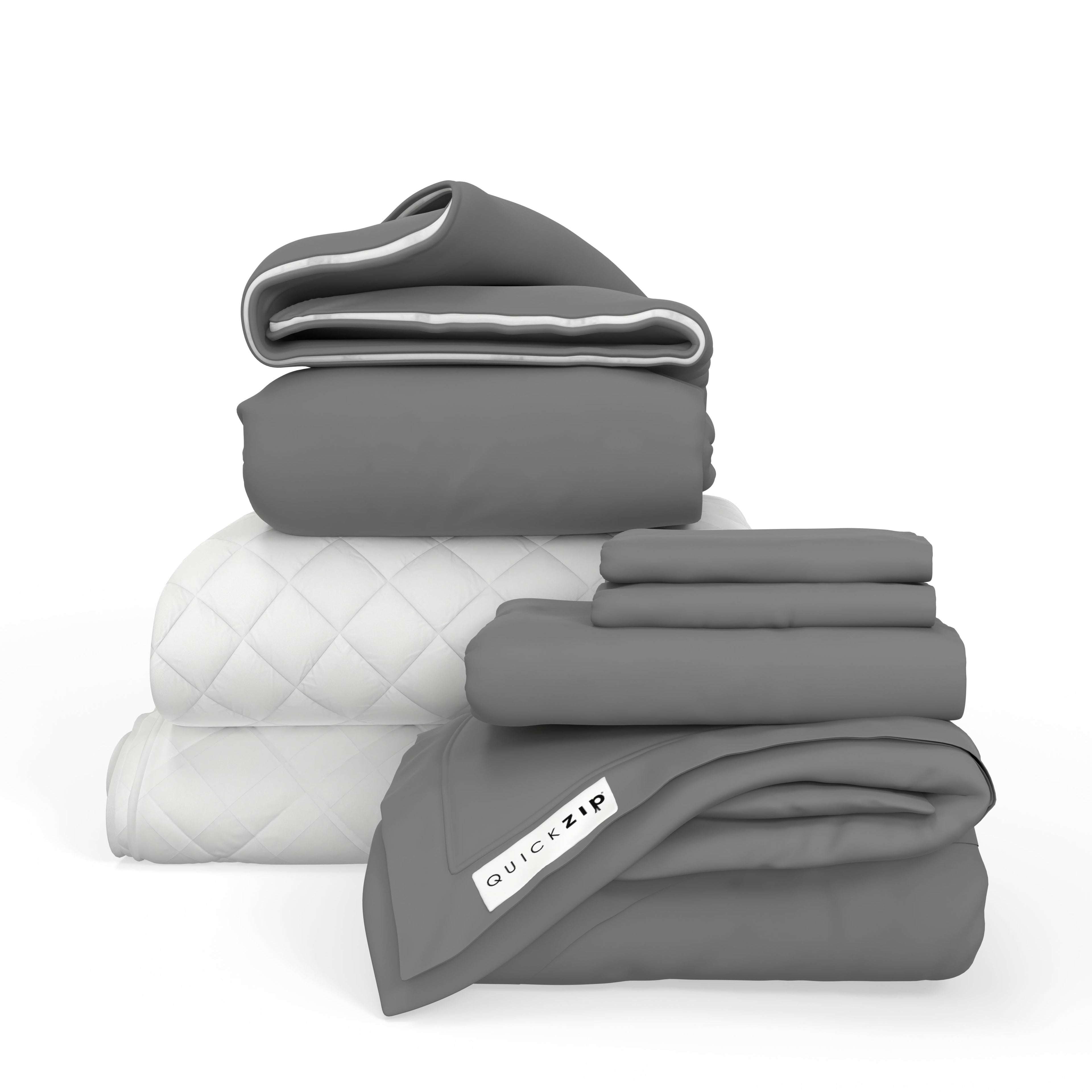QuickZip Fresh Bed Bundle (1x Zip Sheets) - Sateen