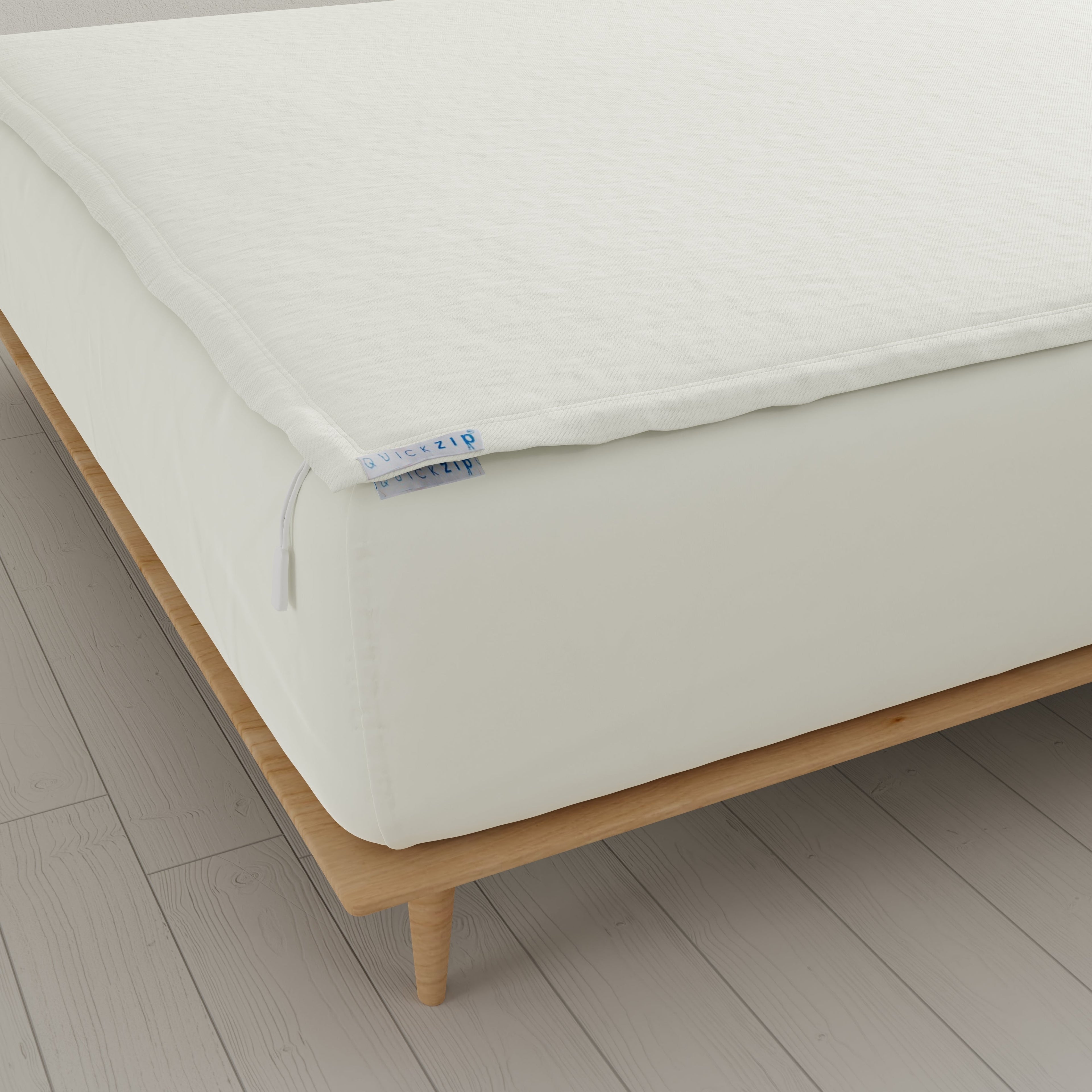 QuickZip Fitted Sheet (Base + Zip Sheet) - Percale