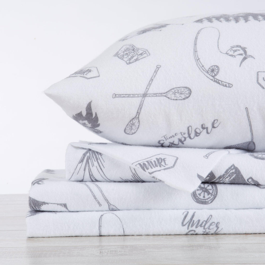 100% Turkish Cotton Flannel Sheet Sets - Christmas Sheets