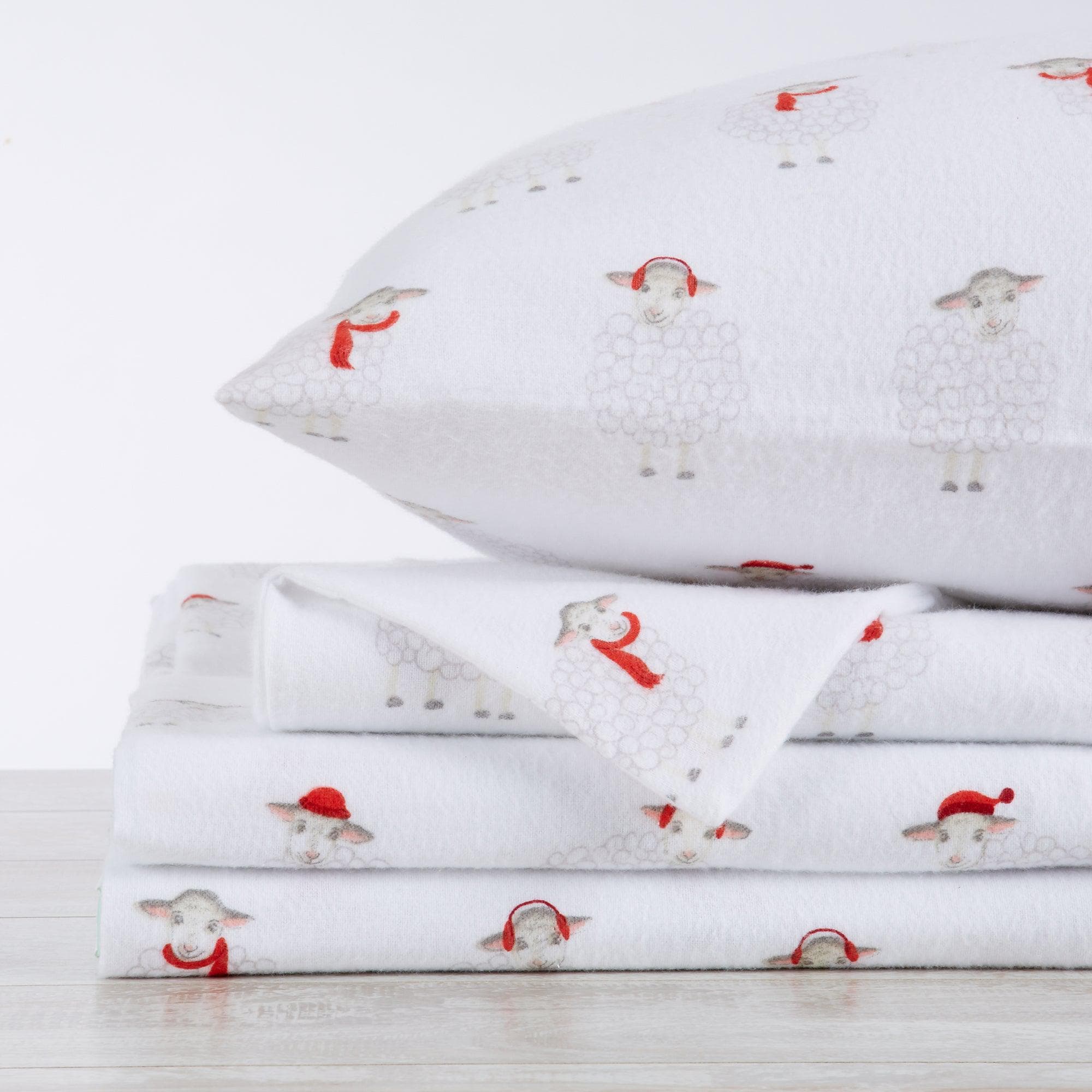100% Turkish Cotton Flannel Sheet Sets - Christmas Sheets
