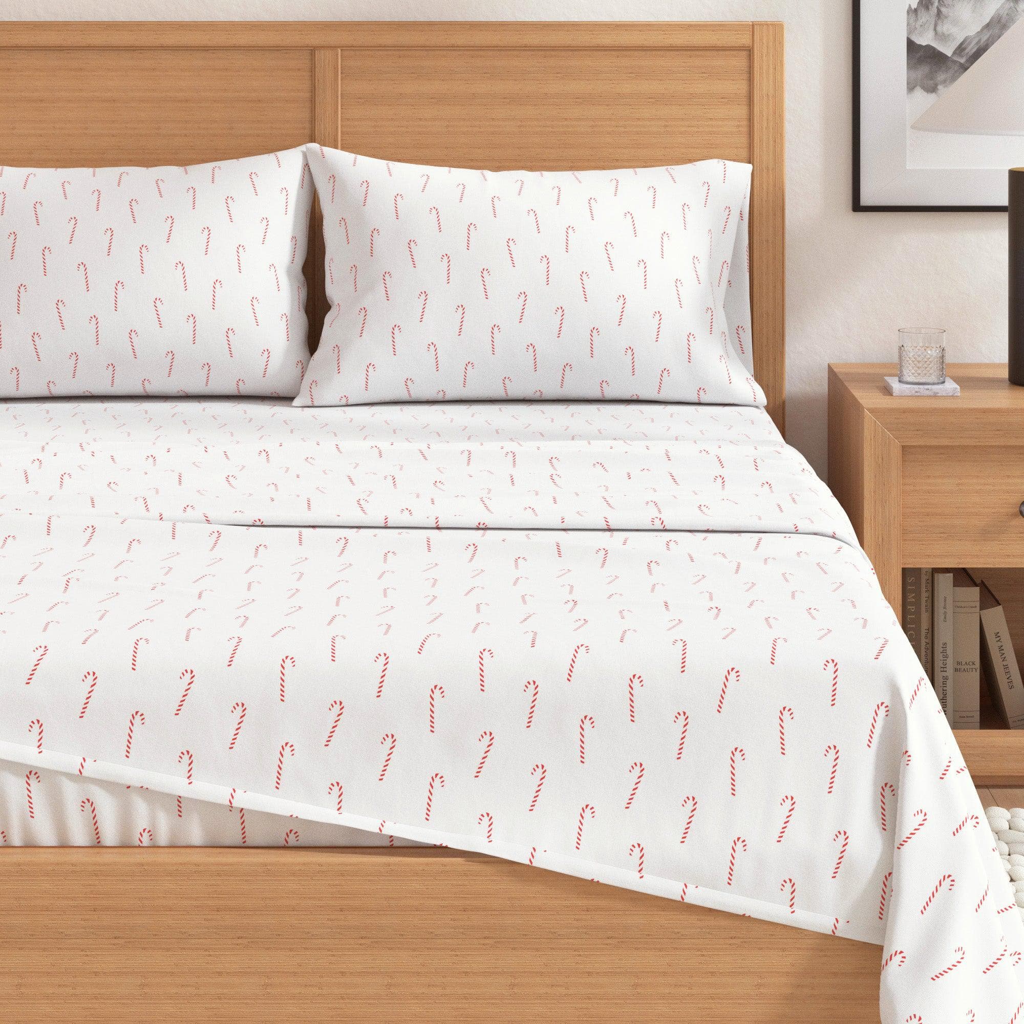 100% Turkish Cotton Flannel Sheet Sets - Christmas Sheets