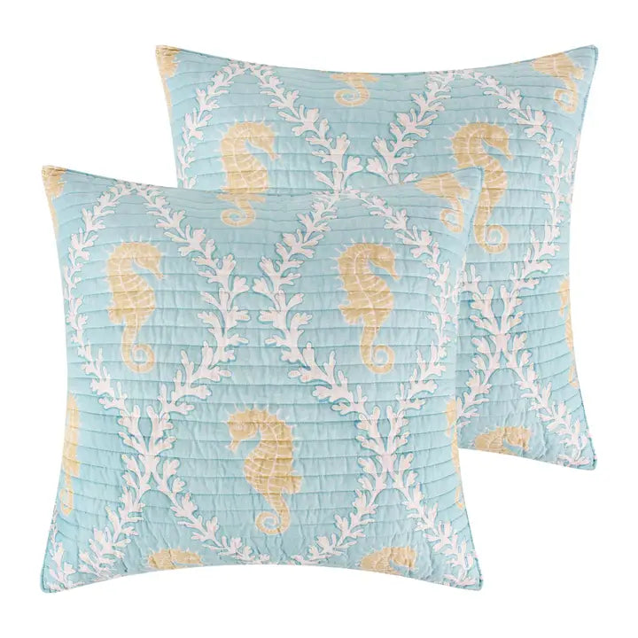Kailua Euro Pillow Sham | Set of 2 | Coastal Shams