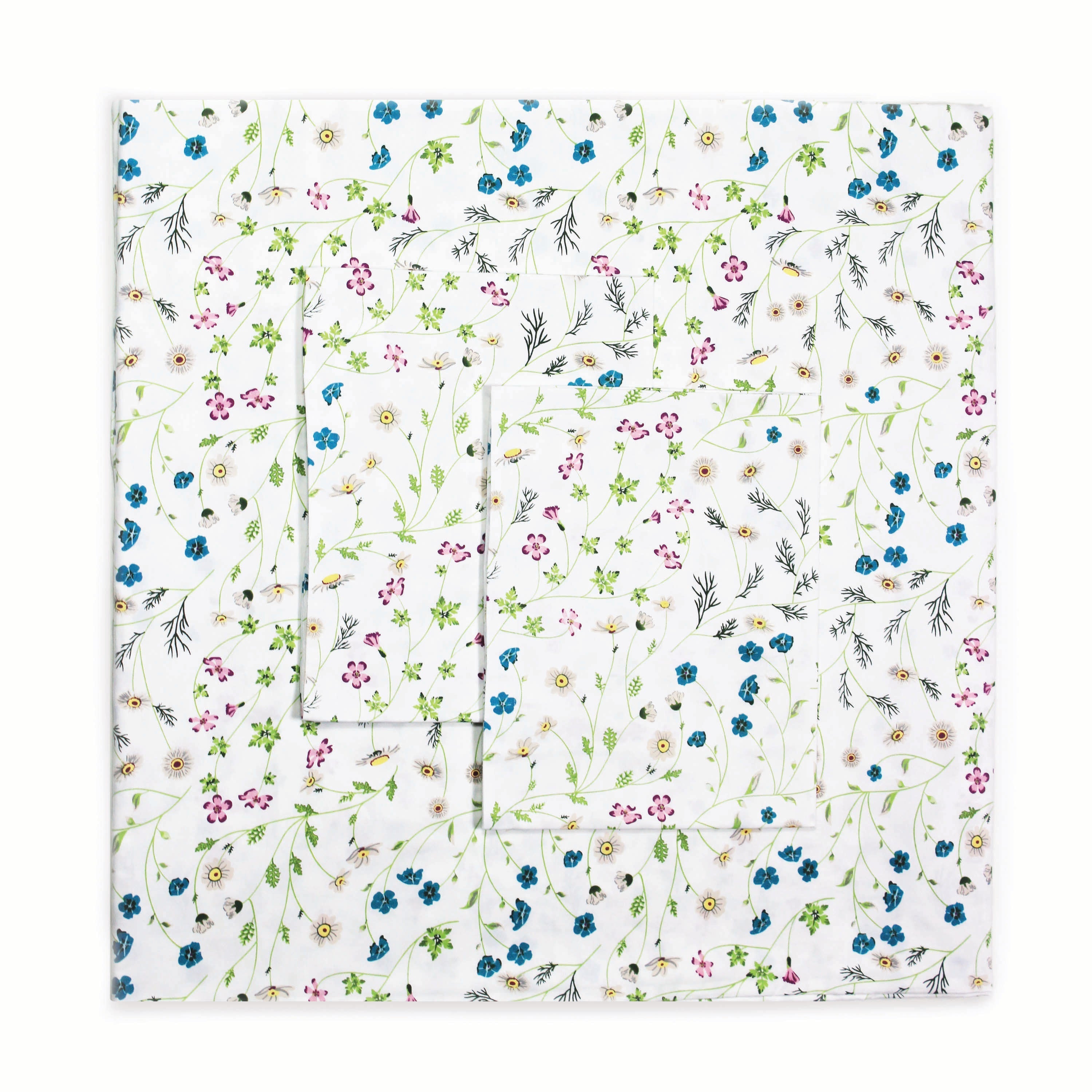 400TC 100% Cotton Wildflower Duvet Set - Floral Bedding